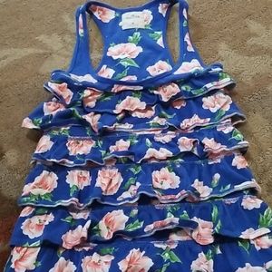 Girls race back ruffled top